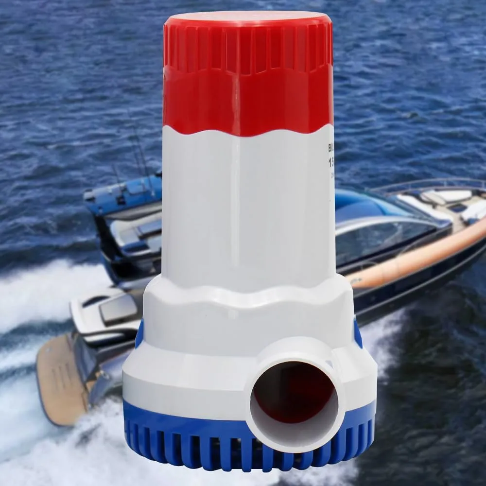 1500 Gph Bilge Pump 12 Volt, Boat Water Pump Takes Up Little Space And Has A Quiet Sound, Suitable For Water Boats And Ponds