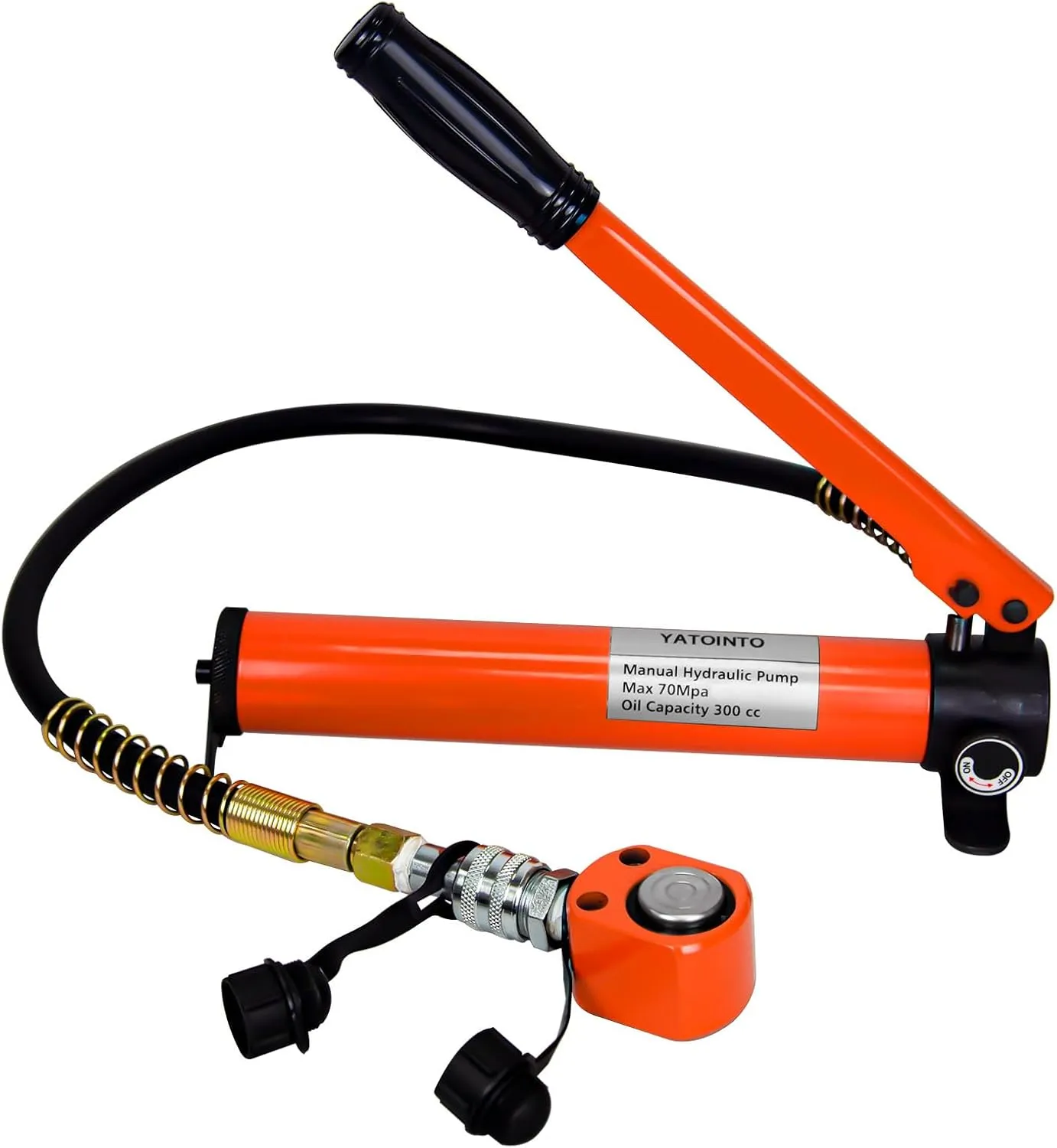 5 Ton Low Profile Hydraulic Cylinder Jack Porta Power Ram 0.24" Stroke Hydraulic Jack for Short Distance Lifting & Leveling