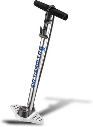Air Handler Floor Pump | Industrial Gauge | Kraton Grip | Presta and Schrader | High Pressure Floor Air Pump for Bike | Bicycle Accessories