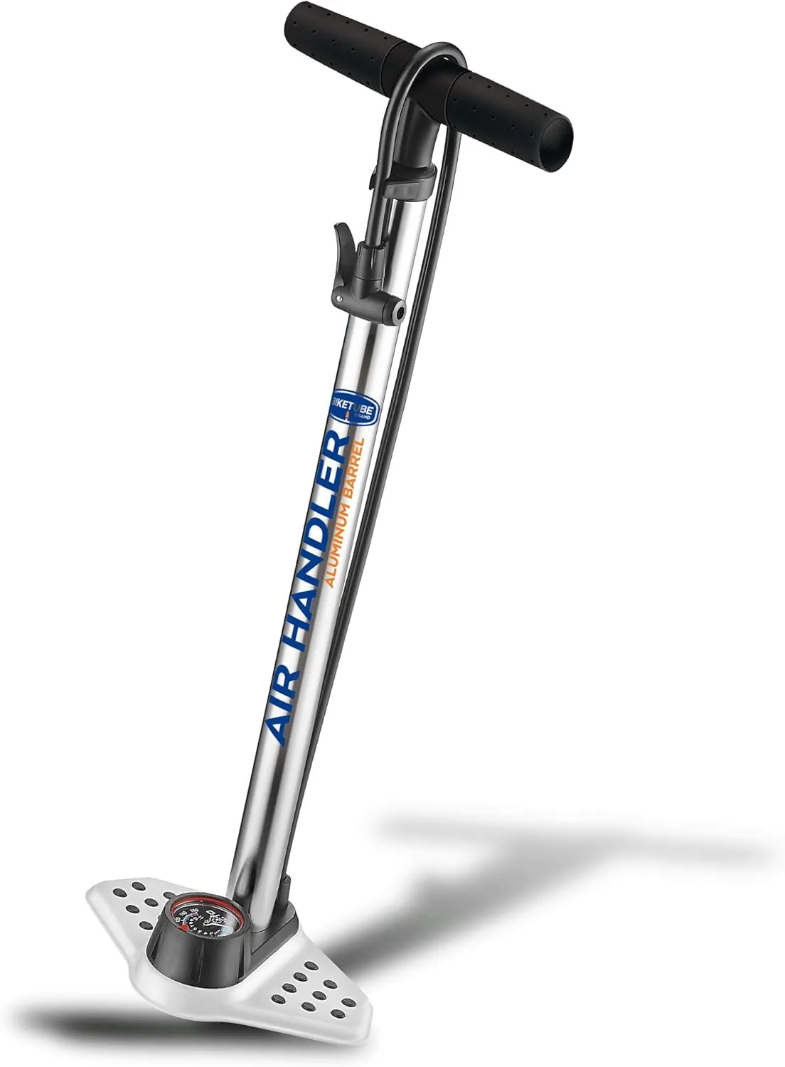 Air Handler Floor Pump | Industrial Gauge | Kraton Grip | Presta and Schrader | High Pressure Floor Air Pump for Bike | Bicycle Accessories