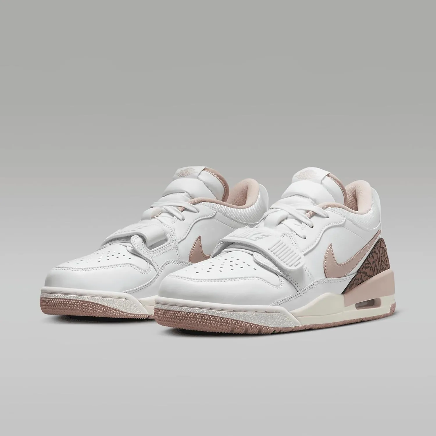 Air Jordan Legacy 312 Low Women's Shoes (FQ7827-116, White/Archaeo Brown/Sail/Pink Oxford)