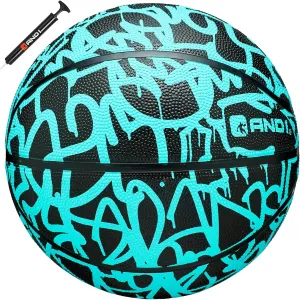 AND1 Fantom Graffiti Rubber Basketball - Streetball for Indoor and Outdoor Use, Deep Channel Construction and Durability
