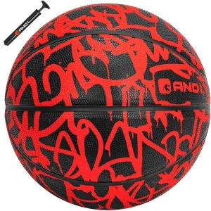 AND1 Fantom Graffiti Rubber Basketball - Streetball for Indoor and Outdoor Use, Deep Channel Construction and Durability