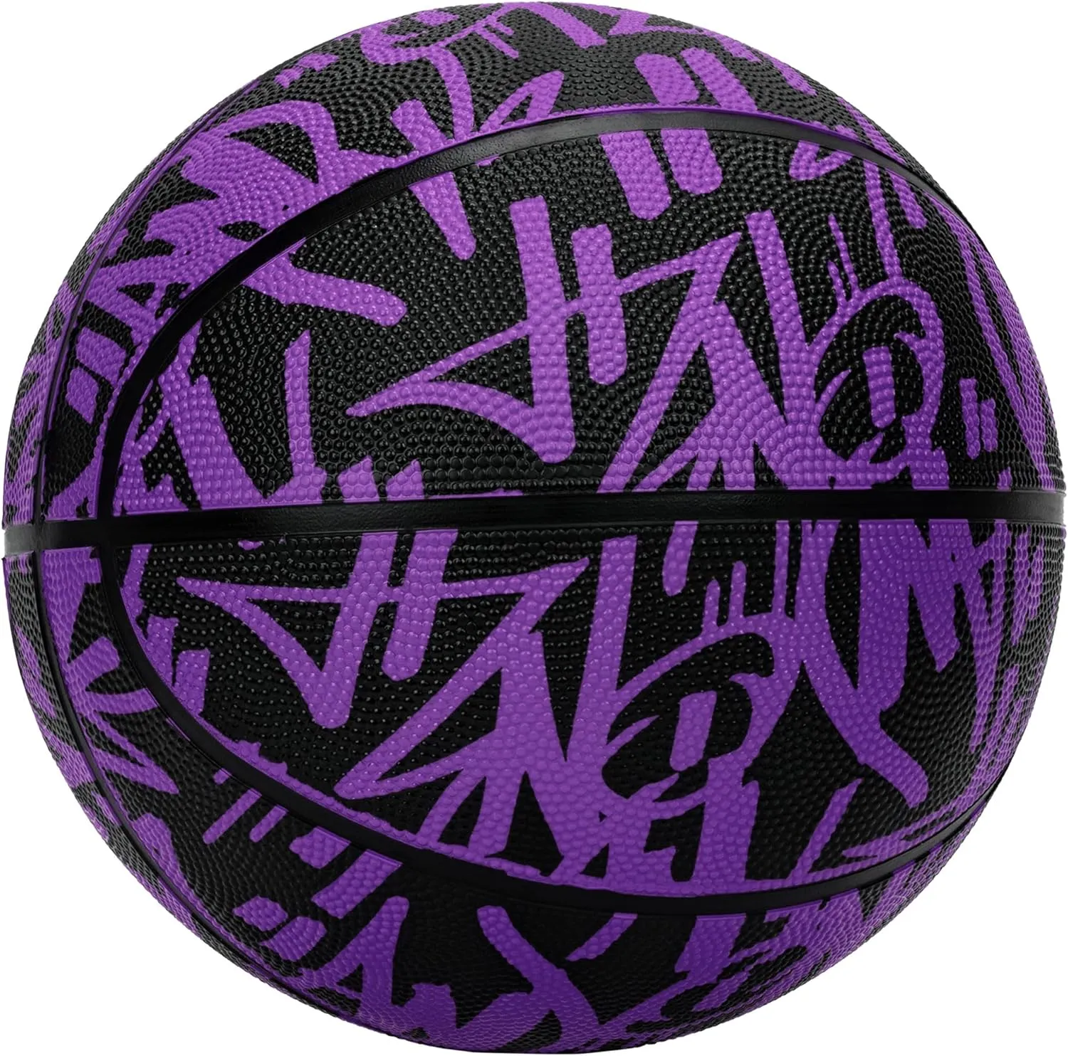 AND1 Fantom Graffiti Rubber Basketball - Streetball for Indoor and Outdoor Use, Deep Channel Construction and Durability