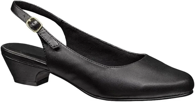 AngelSteps Women's Adult Delia Pumps Dress Shoes Low Heel Slingback