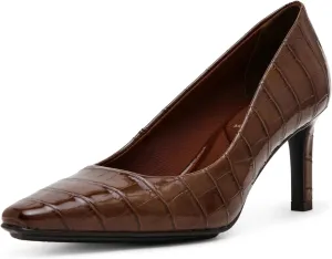 Anne Klein Womens Ruthie Textured Patent Pumps