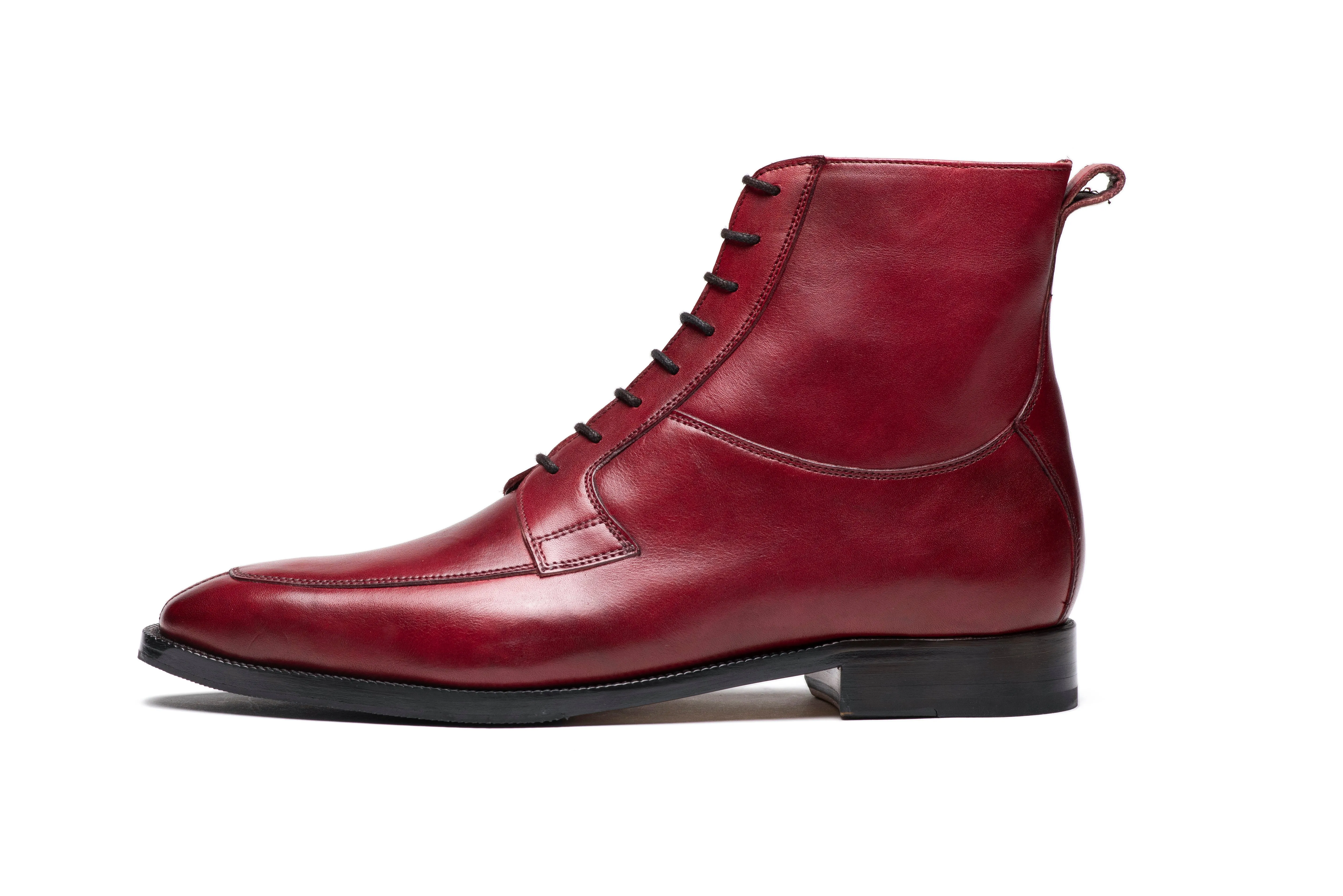 Apron Derby Boot - Dark Oxblood