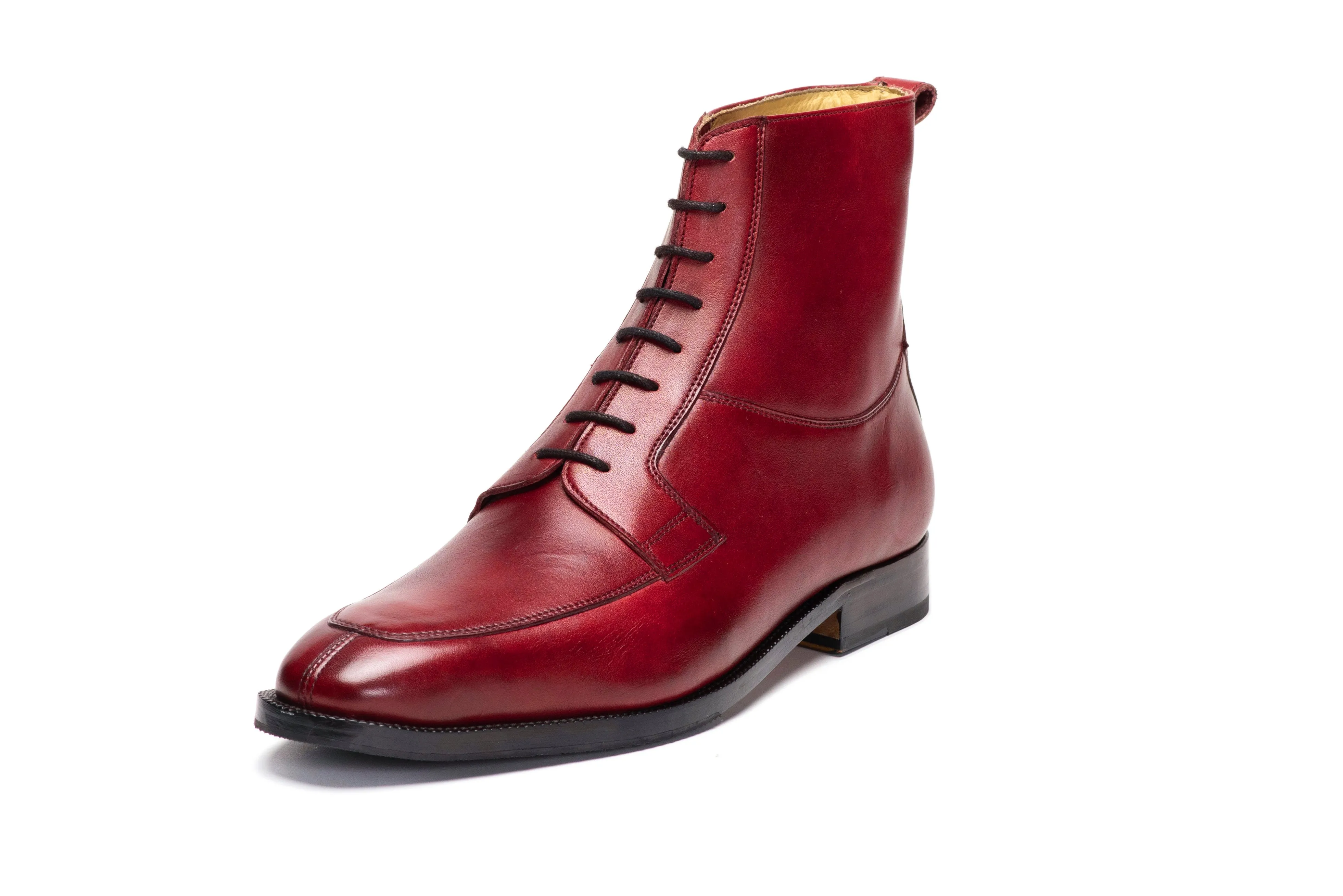 Apron Derby Boot - Dark Oxblood