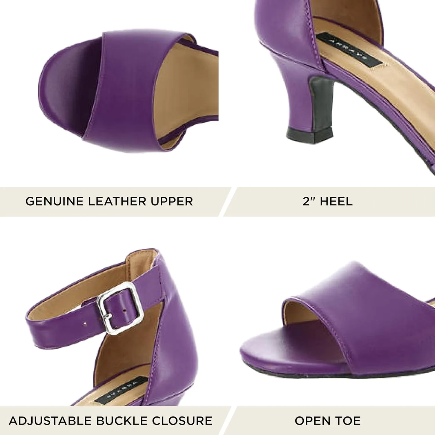 ARRAY Women's Praise D'Orsay Low Heel Pump with Ankle Strap