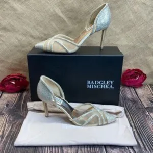 BADGLEY MISCHKA Tan Haze Pointed Toe Pump 9.5