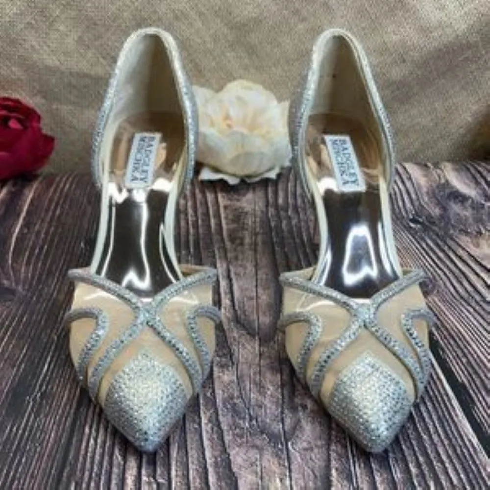 BADGLEY MISCHKA Tan Haze Pointed Toe Pump 9.5