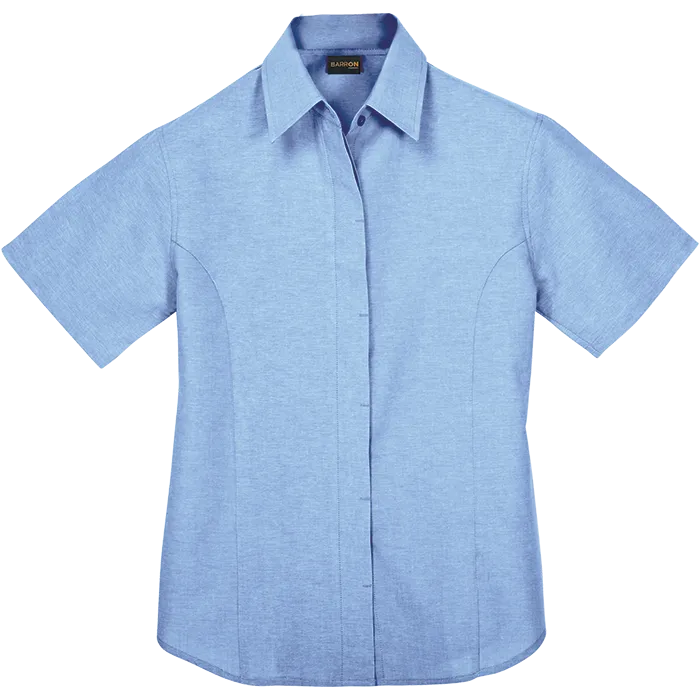 BARRON LADIES OXFORD BLOUSE S/S