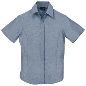 BARRON LADIES OXFORD BLOUSE S/S