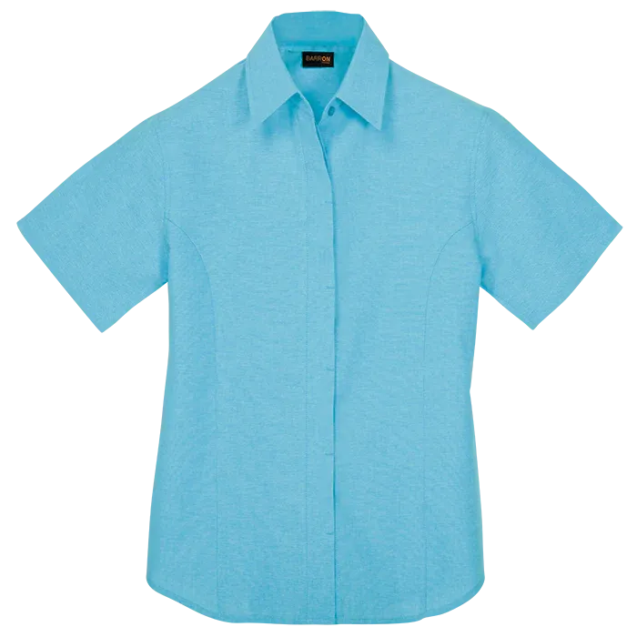 BARRON LADIES OXFORD BLOUSE S/S