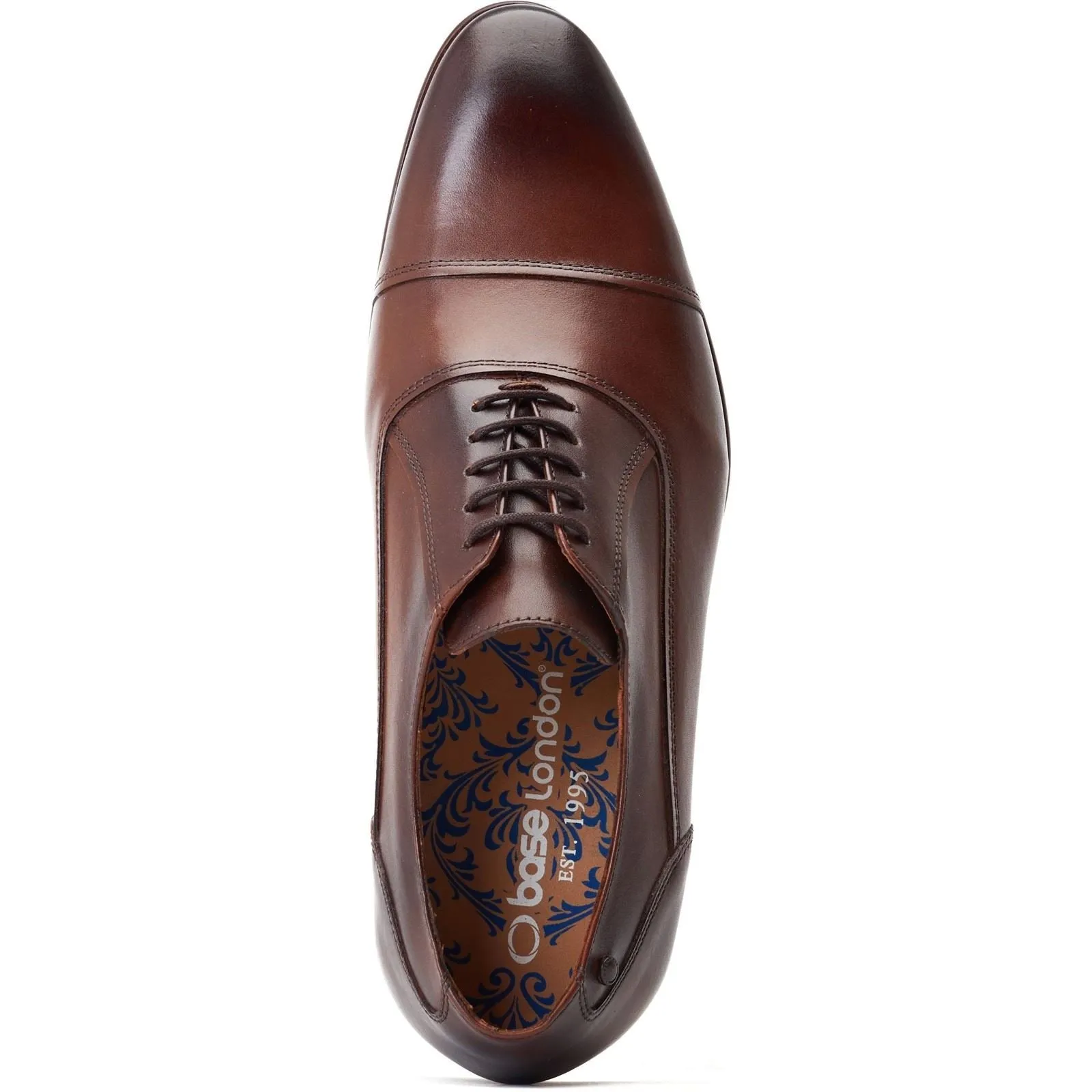 Base London Angelo Leather Men's Black Oxford Shoes