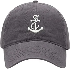 Baseball Cap Men Boat Anchor Embroidered Washed Cotton Dad Hat Baseball Caps