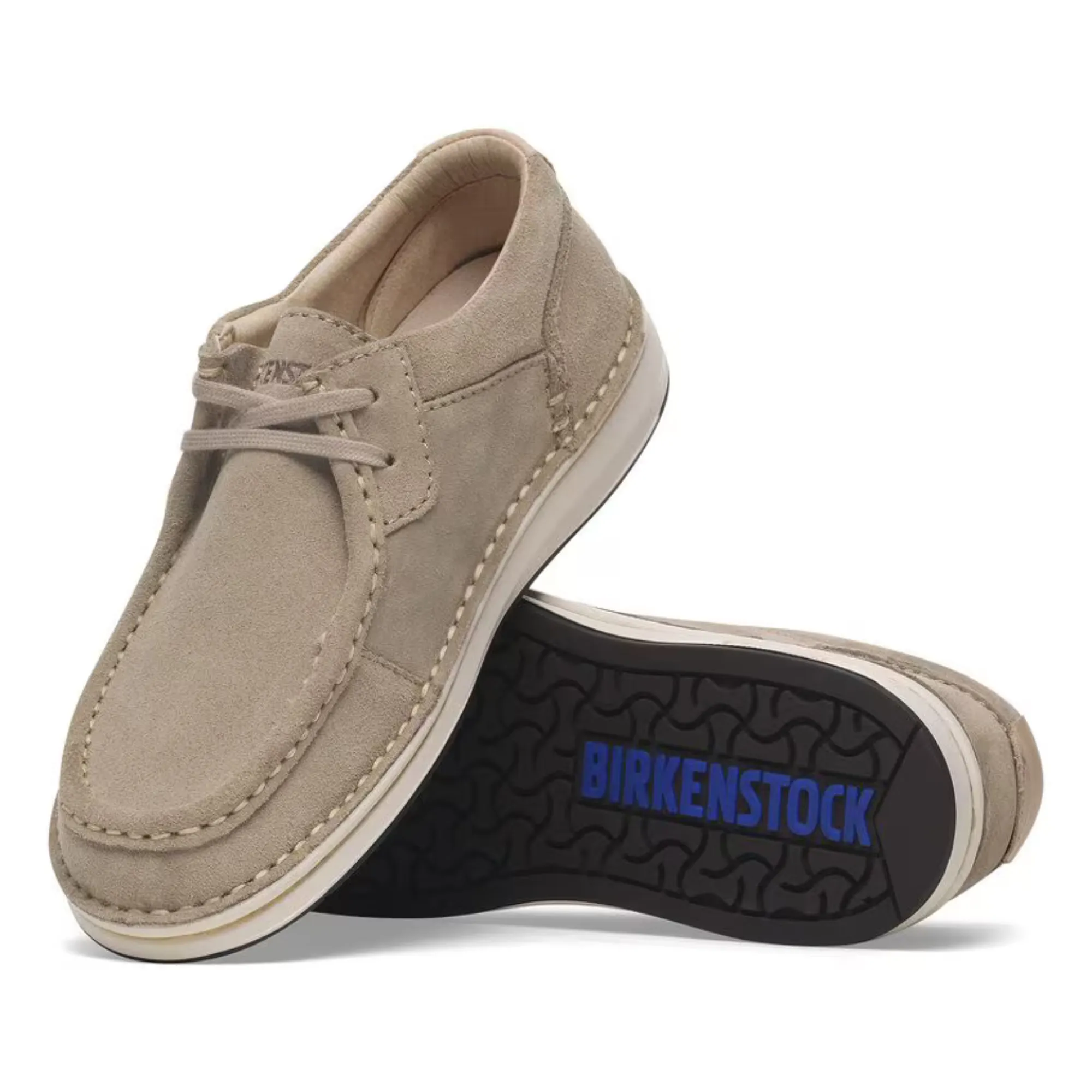 Birkenstock Pasadena Suede Shoe - Taupe