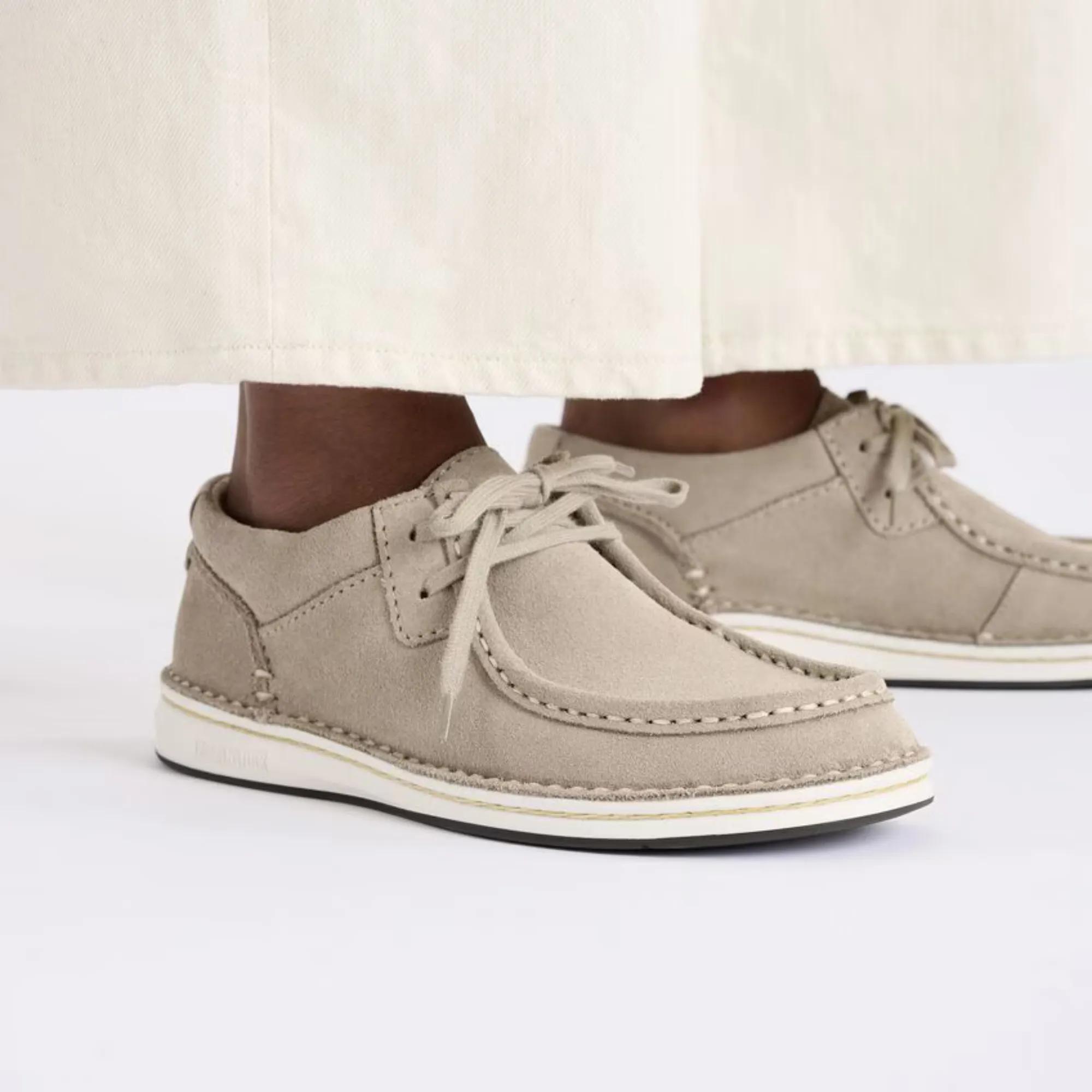 Birkenstock Pasadena Suede Shoe - Taupe
