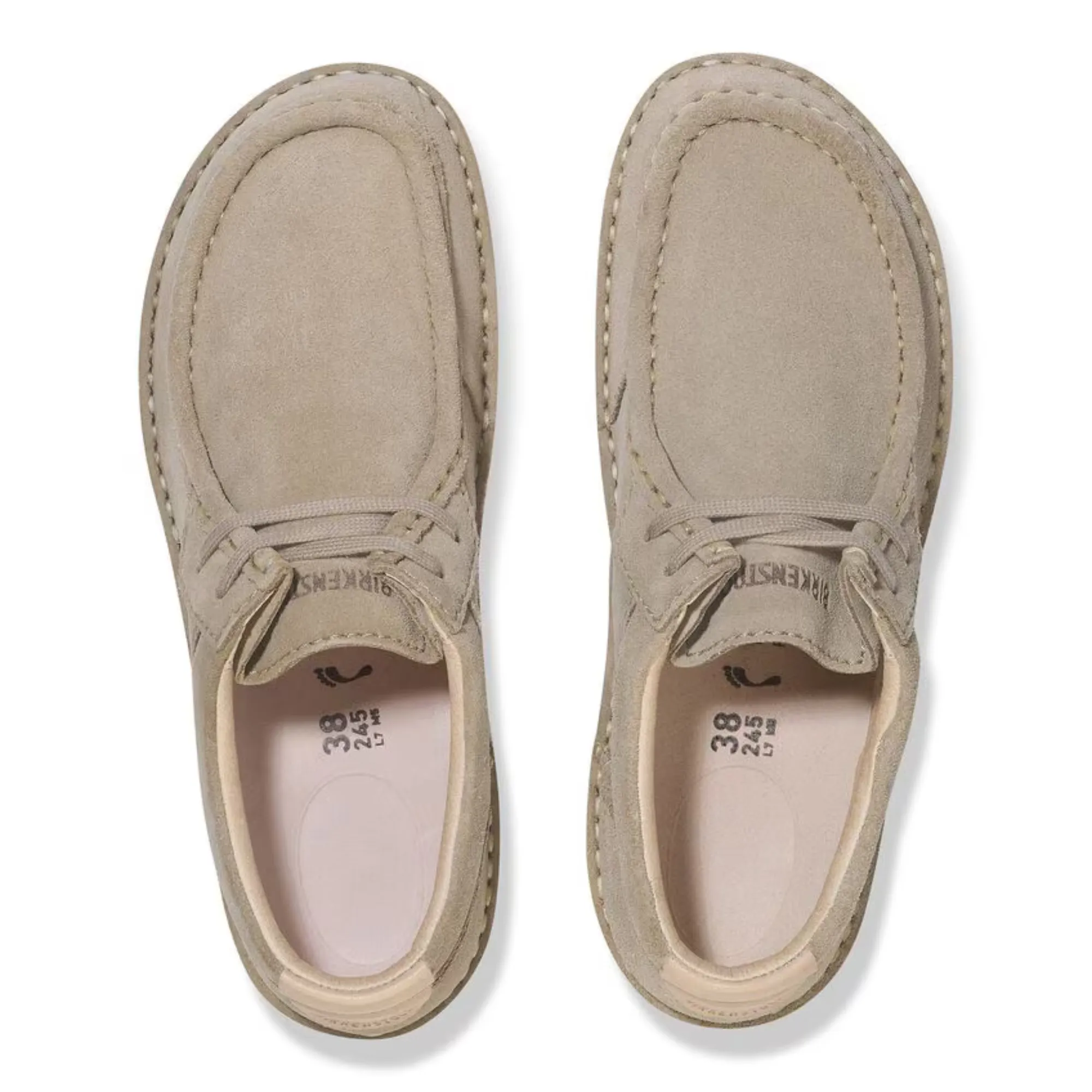 Birkenstock Pasadena Suede Shoe - Taupe