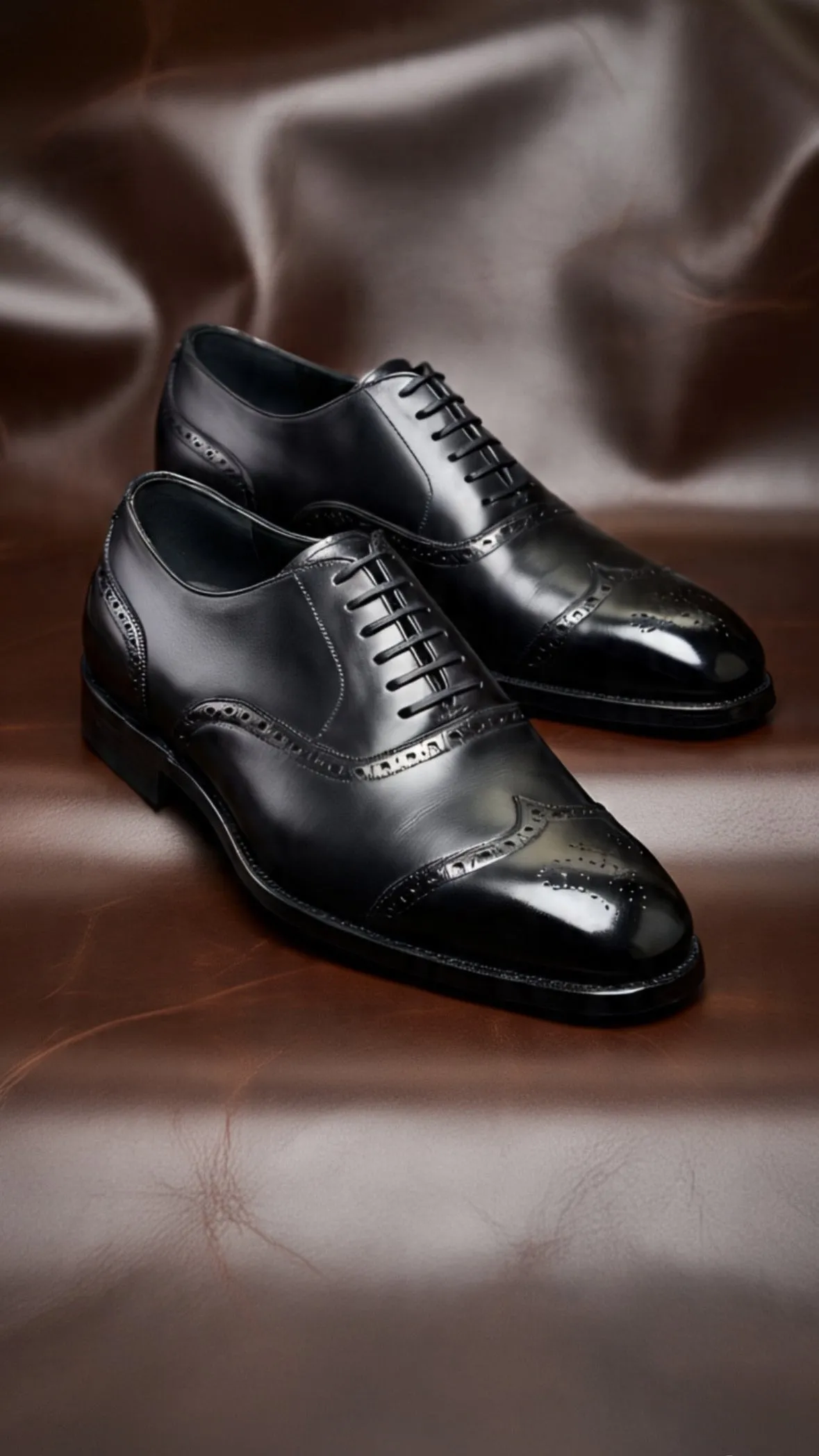 Black wingtip Oxford
