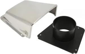Boat Cowl Vent, 304 Stainless Steel Marine Vent Cover with Nylon Base Proof for Boats Yachts Accessory