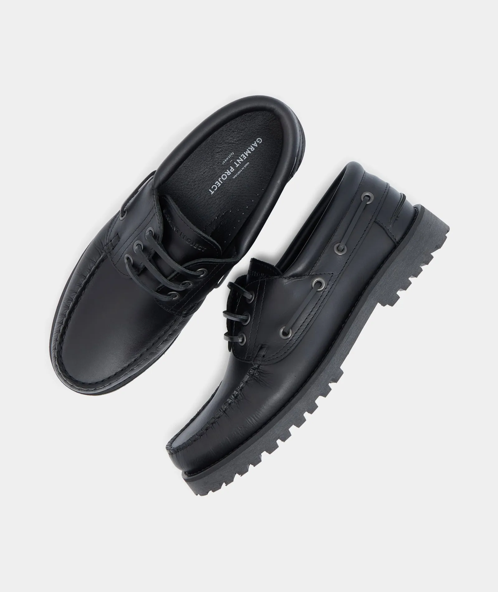 Boat Shoe Leather Black Outstanding Ollie Buy-one-get-one-free -