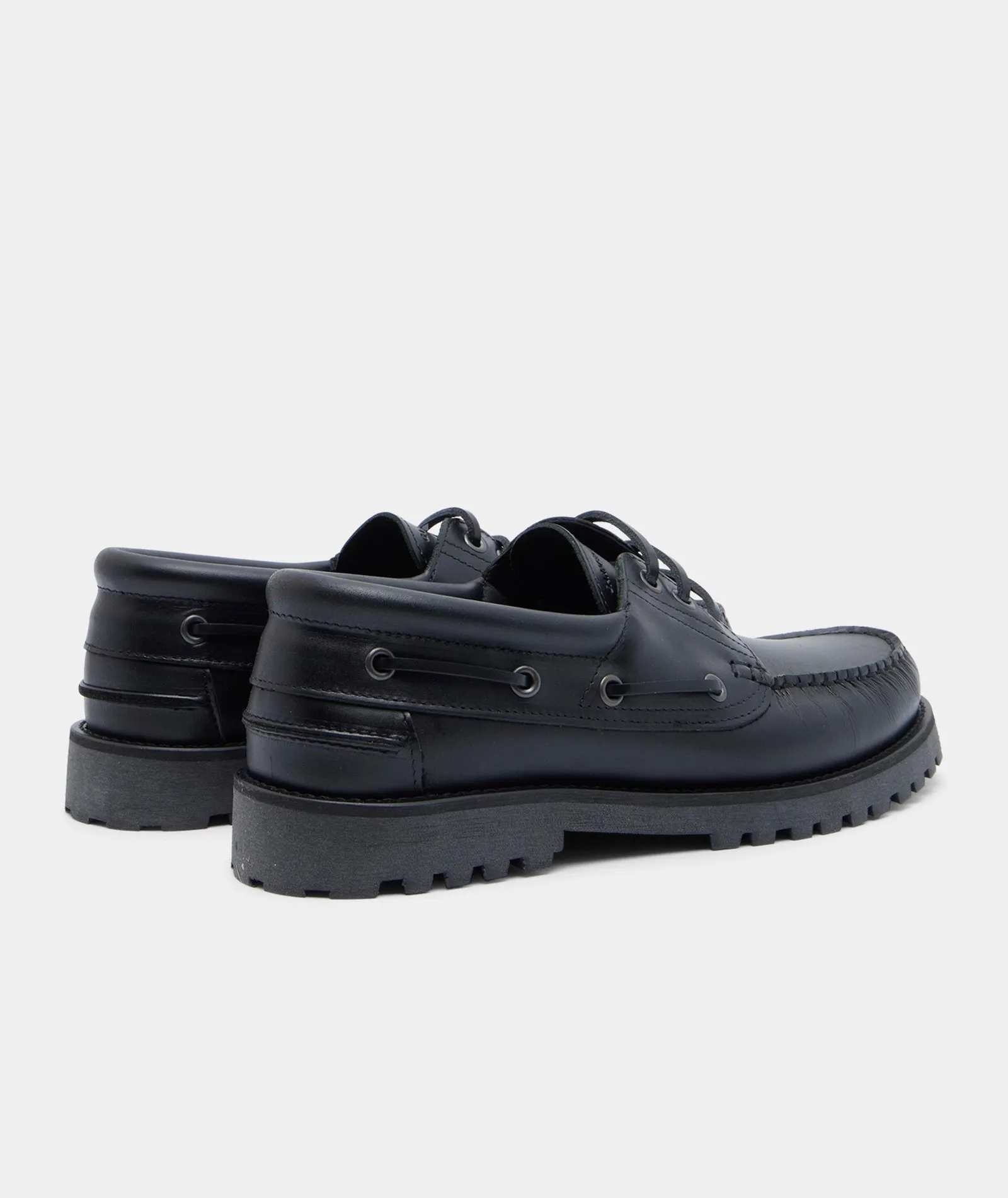 Boat Shoe Leather Black Outstanding Ollie Buy-one-get-one-free -