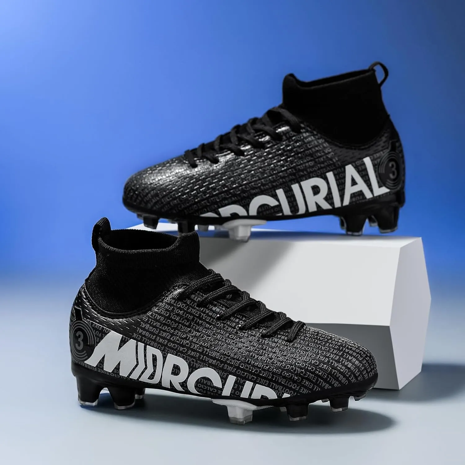Boys gorls Soccer Cleats Shoes Kids Football clests (Toddler/Litter Kid/Big Kid)