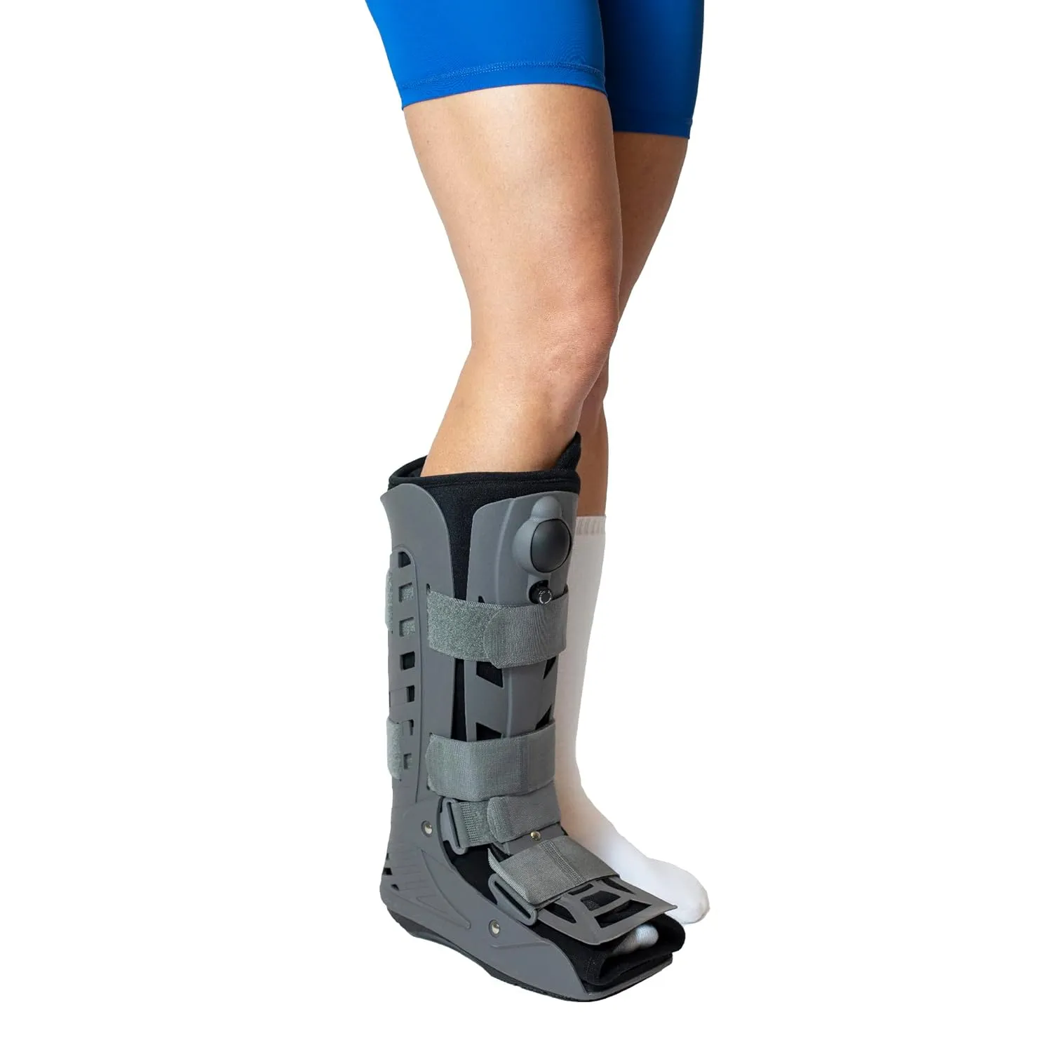 Brace Direct Tall Air CAM Walker Boot – Orthopedic Full-Shell Walking Boot with Air Pump for Foot & Ankle Fractures, Sprains & Achilles Recovery PDAC L4360/L4361 – Large (US Shoe Men 10.5-12 /