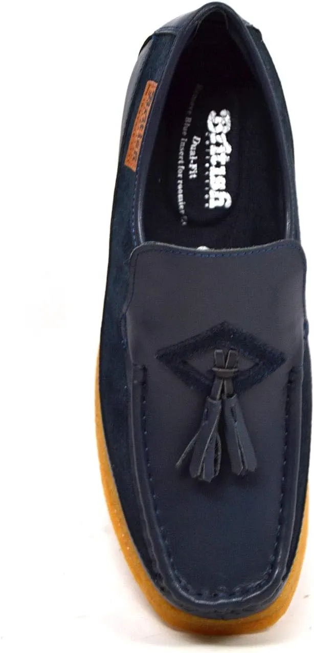 British Collection - Brooklyn Leather and Suede Combo Shoes [2200-1 -2200-4]
