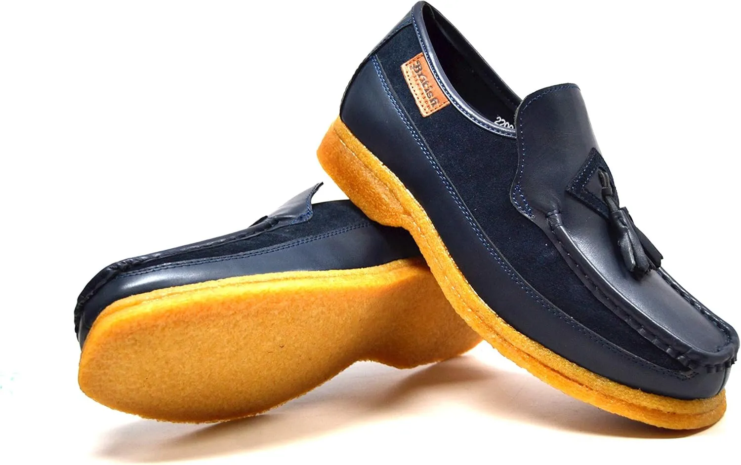British Collection - Brooklyn Leather and Suede Combo Shoes [2200-1 -2200-4]