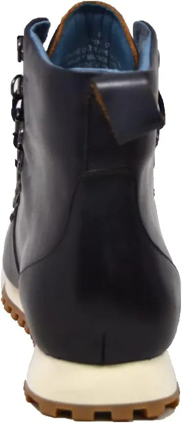 British Walker Alpine GT Designer Mens High Top Sneakers, Fitted, Vintage Lace Up, Handcrafted with Leather & Suede, Dual Fit Technology