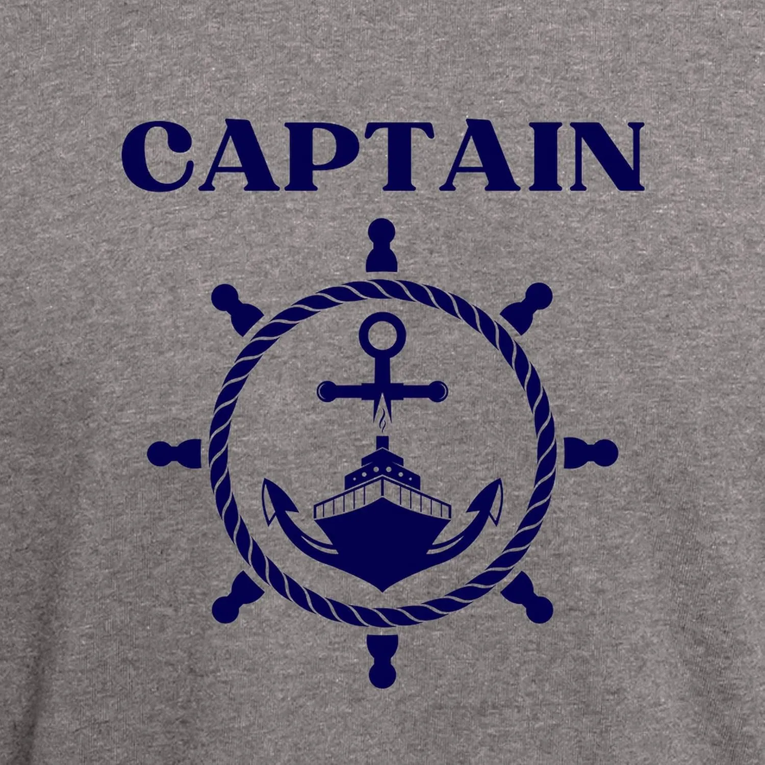 CafePress Nautical Anchor Yachting Sailing Boat Captain T Shirt Men's Fitted Graphic T-Shirt