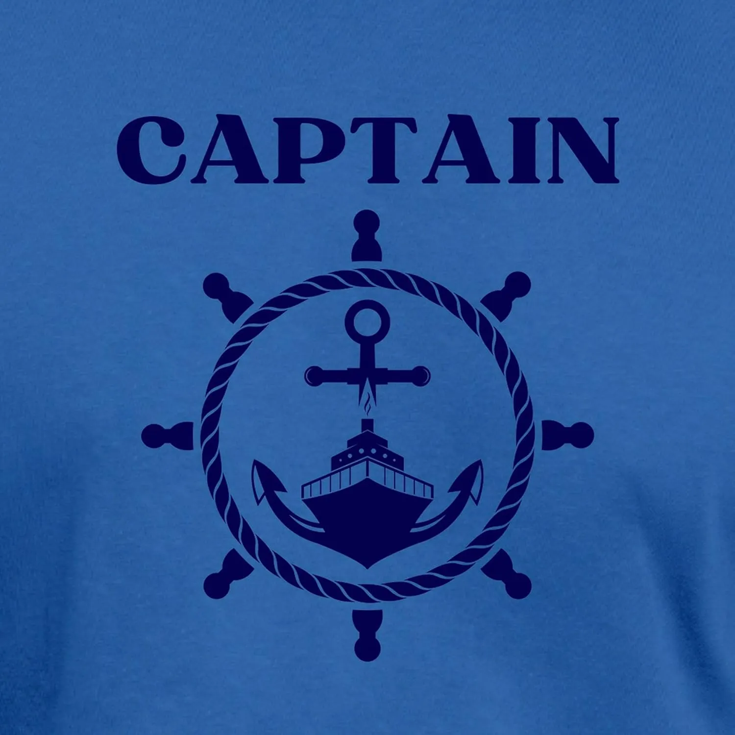 CafePress Nautical Anchor Yachting Sailing Boat Captain T Shirt Men's Fitted Graphic T-Shirt