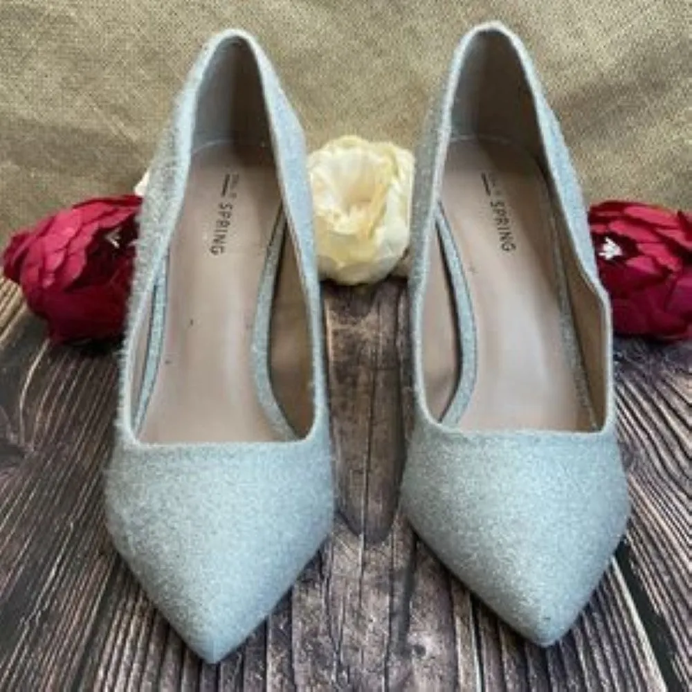 Call It Spring Silver Agrirewiel Pumps 9