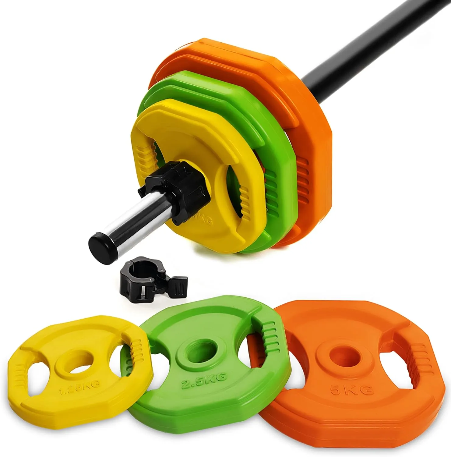 Cardio Pump Set, Adjustable Barbell Weight Plates for Home & Gym Workout (available in plate and set)