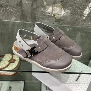 CD x Birkenstock Tokio Mule Grey Suede