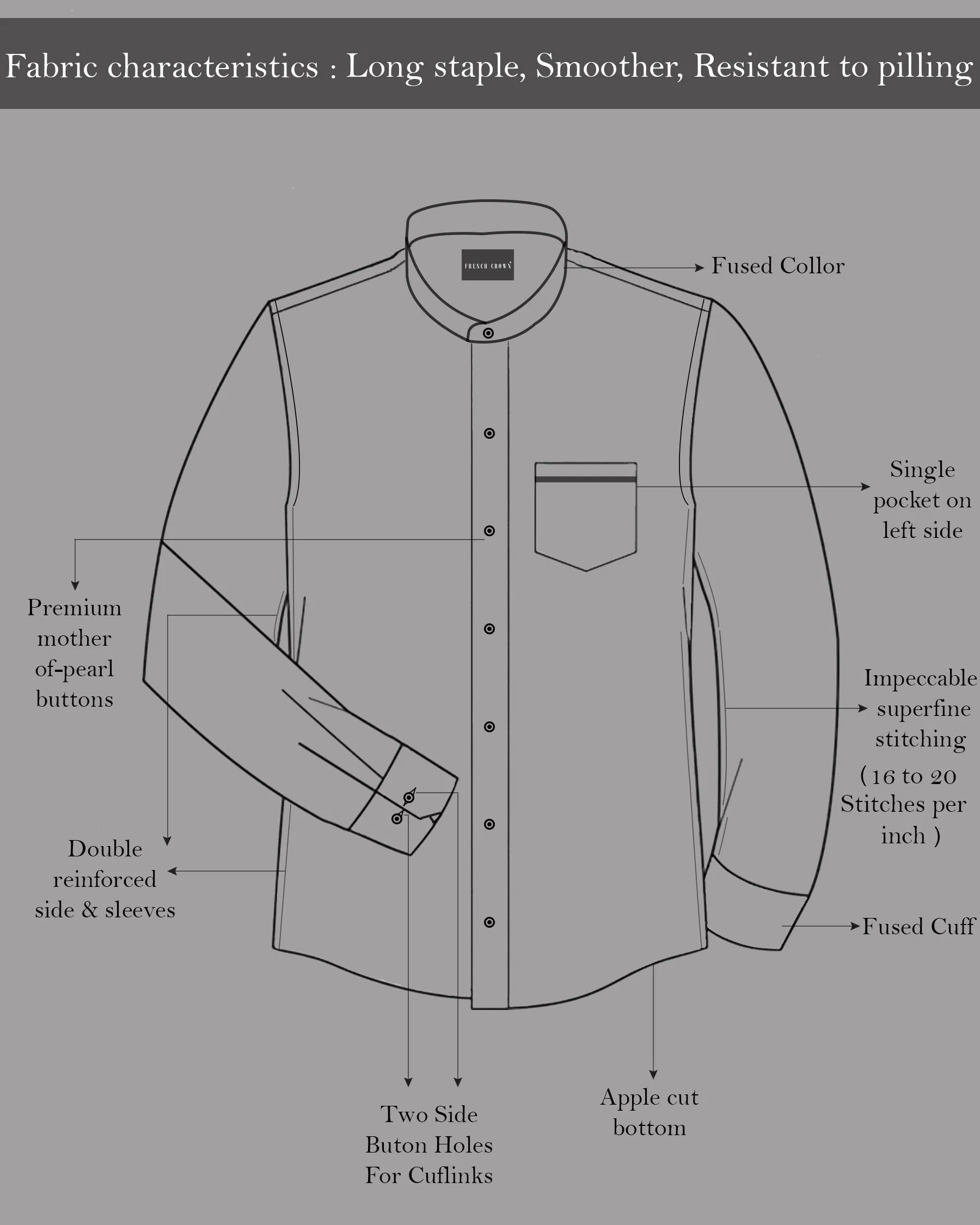 Cerulean Blue Dobby Textured Premium Giza Cotton Shirt