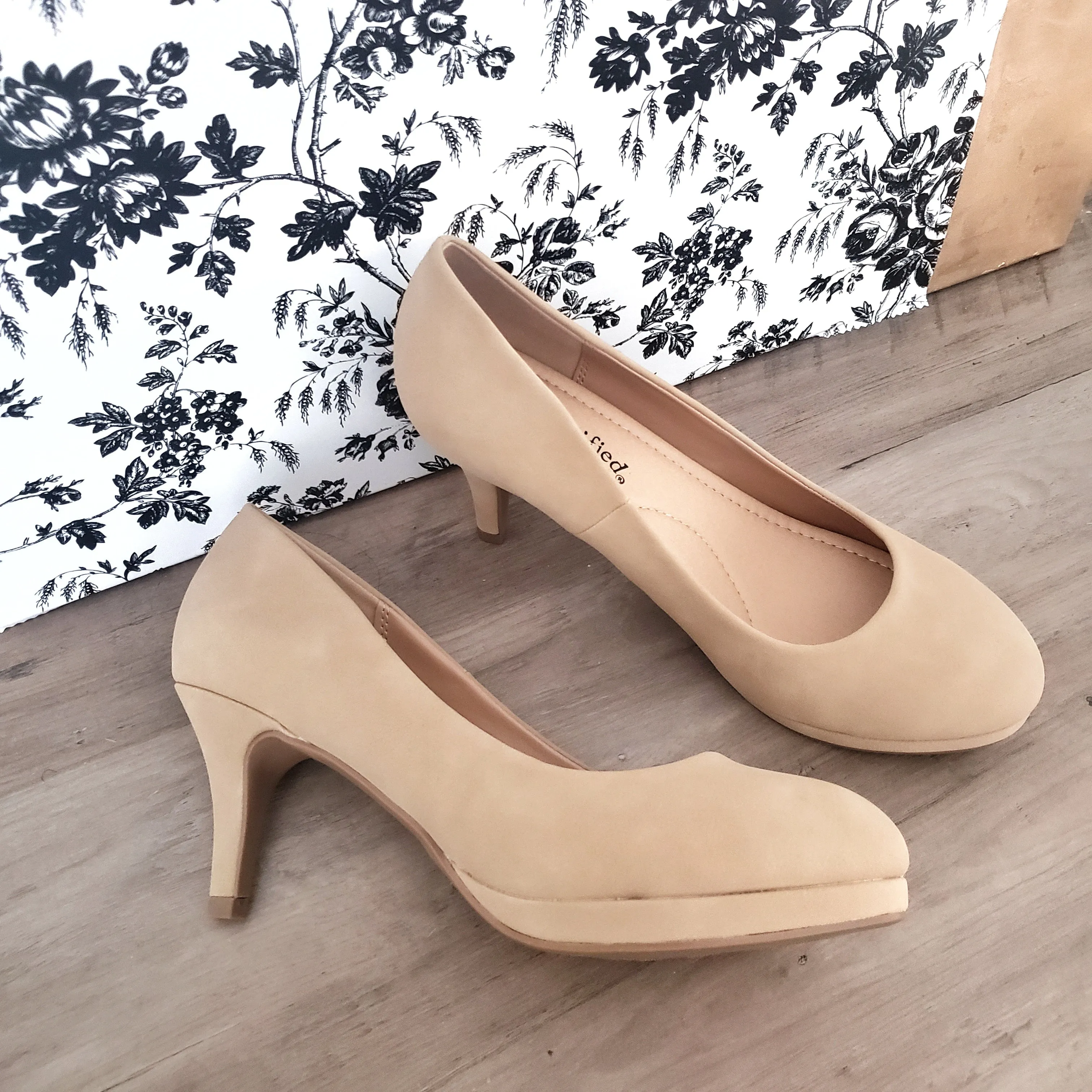 City Classified Classic Rounded Toe Platform Heel - Andi