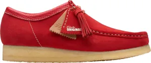 Clarks - Mens Wallabee Shoe, Color Red Suede, Size: 9.5 M US