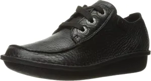 Clarks womens Funny Dream Oxford, Black Leather, 6.5 US