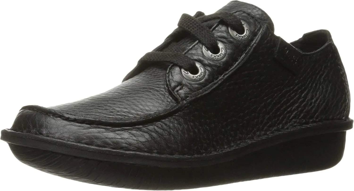 Clarks womens Funny Dream Oxford, Black Leather, 6.5 US