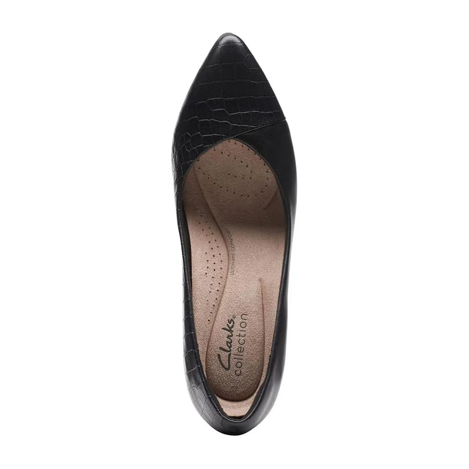 Clarks Women's Kataleyna Rose Black Croc 26175069