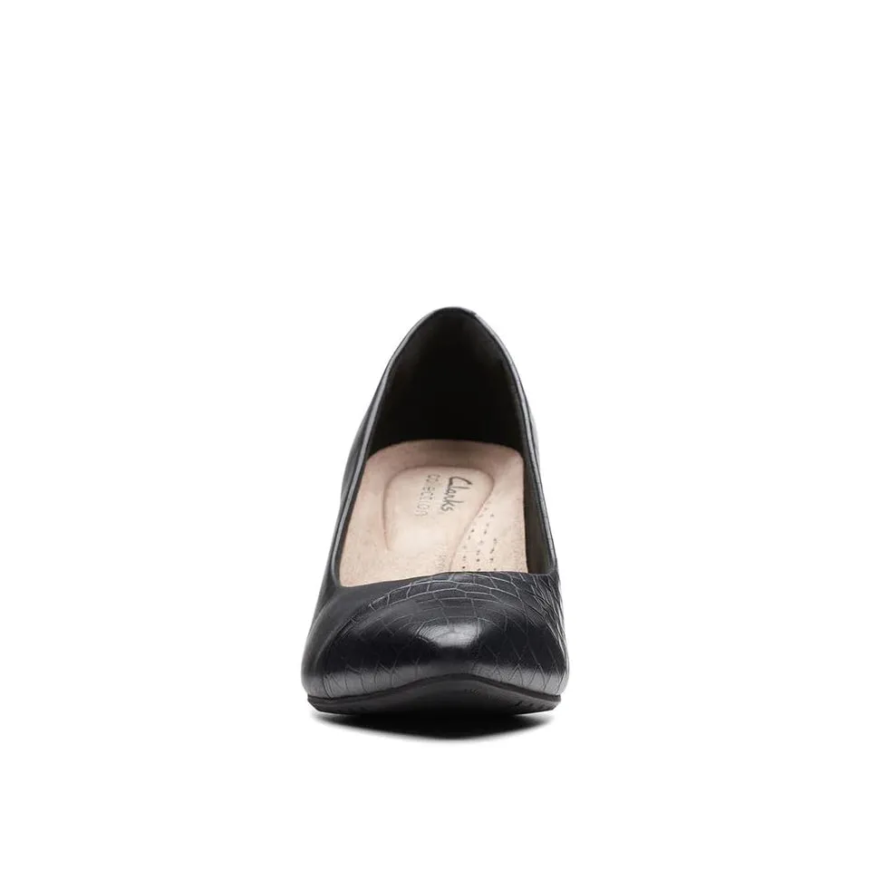 Clarks Women's Kataleyna Rose Black Croc 26175069