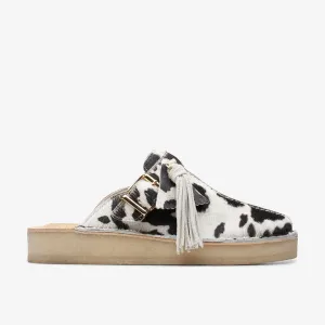 Clarks Women's Trek Mule Cow Print Hair-On
