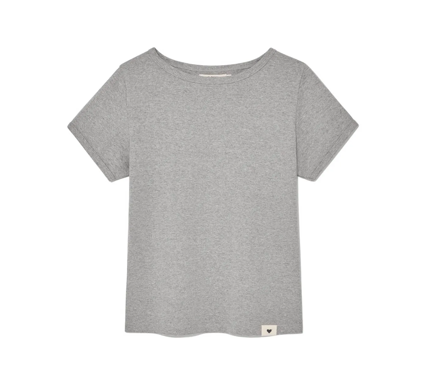 CLASSIC BOAT NECK BOXY TEE - Stripe Brown