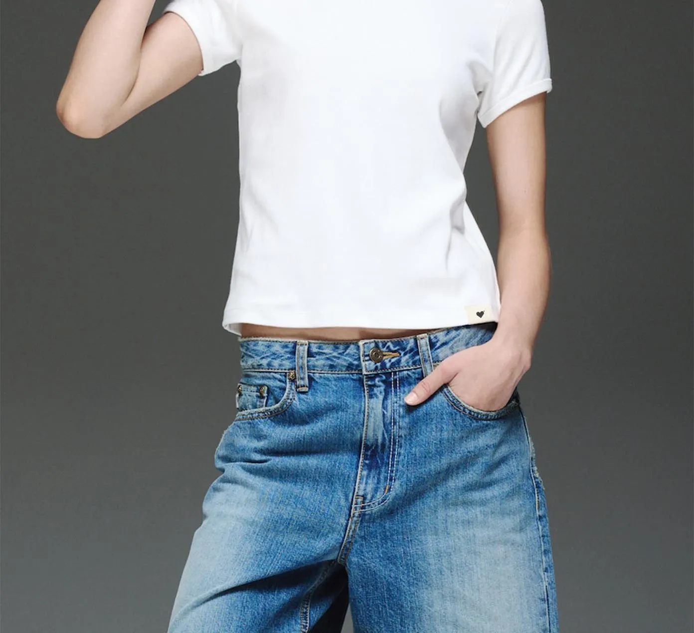 CLASSIC BOAT NECK BOXY TEE - Stripe Brown
