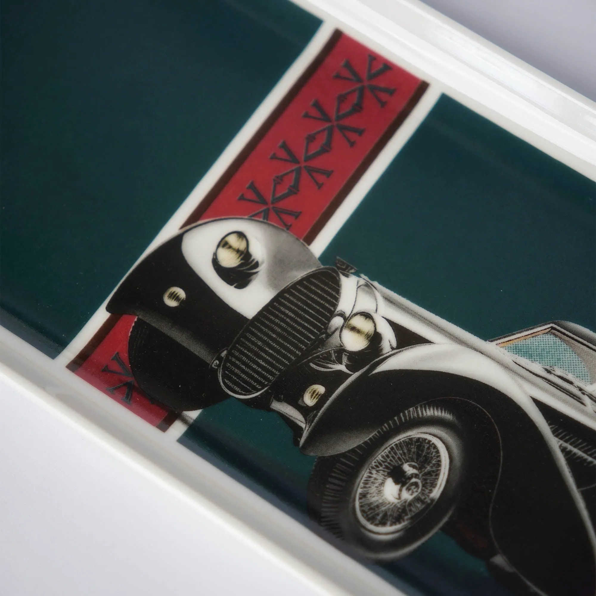 Classic Cars 40's 32Cm Porcelain Boat Plate
