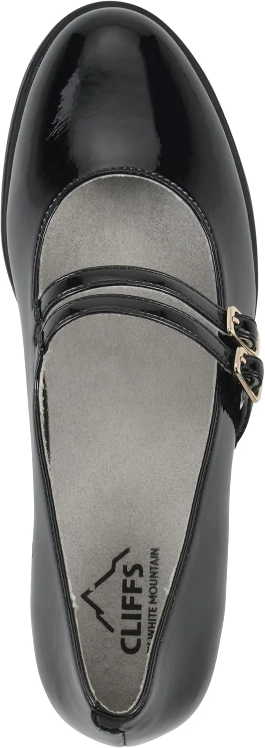 CLIFFS BY WHITE MOUNTAIN Women's Hunta Cushioned Double-Strap Mary Jane Pump