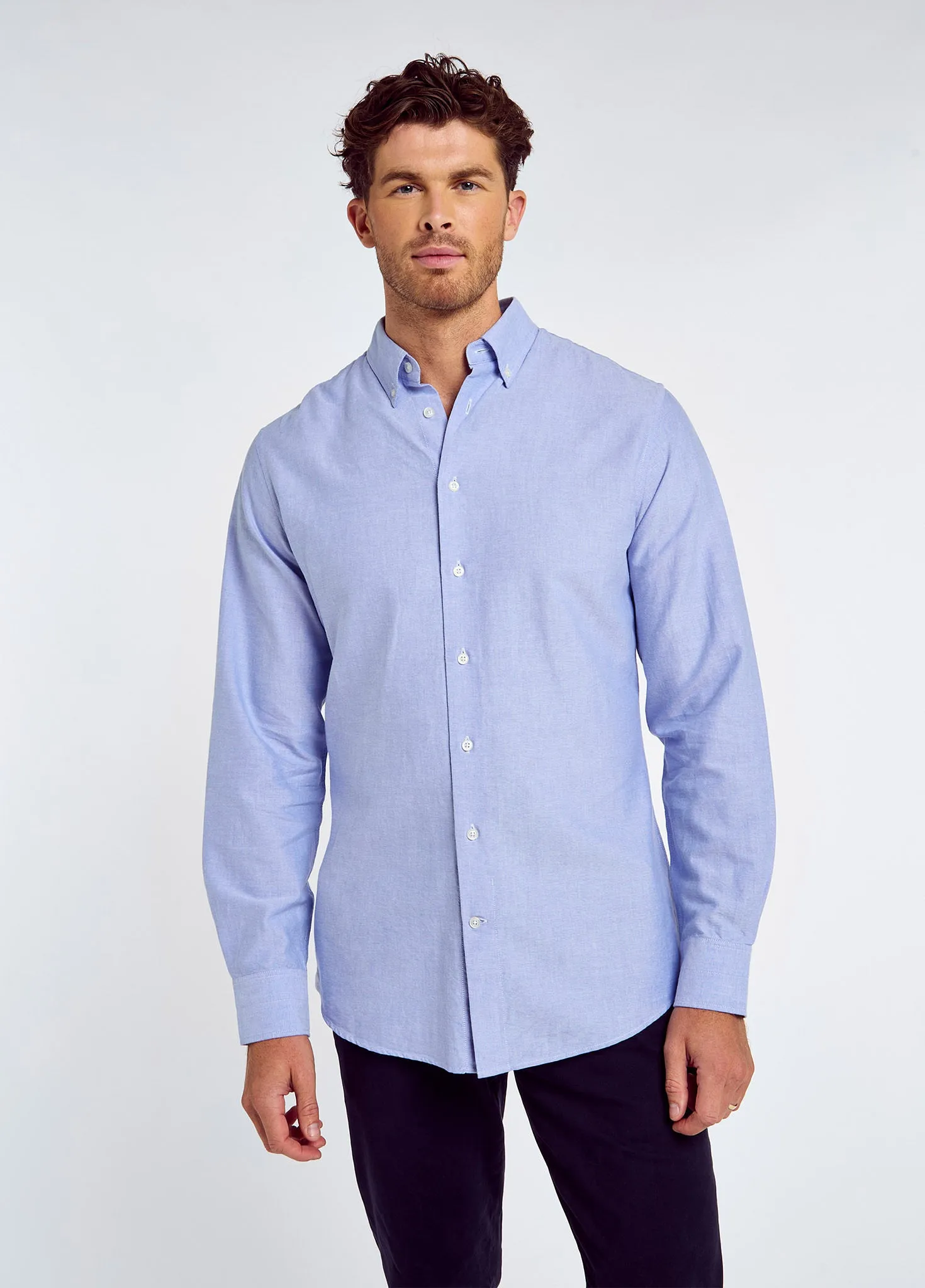 Clontarf Men’s Oxford Shirt - Blue Multi
